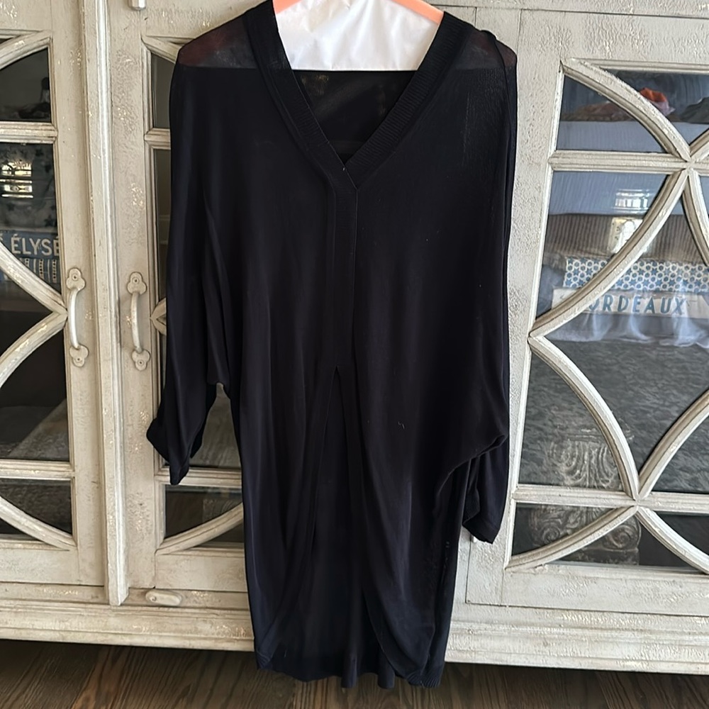 Bishop + Young Sheer Black Top Size s/m